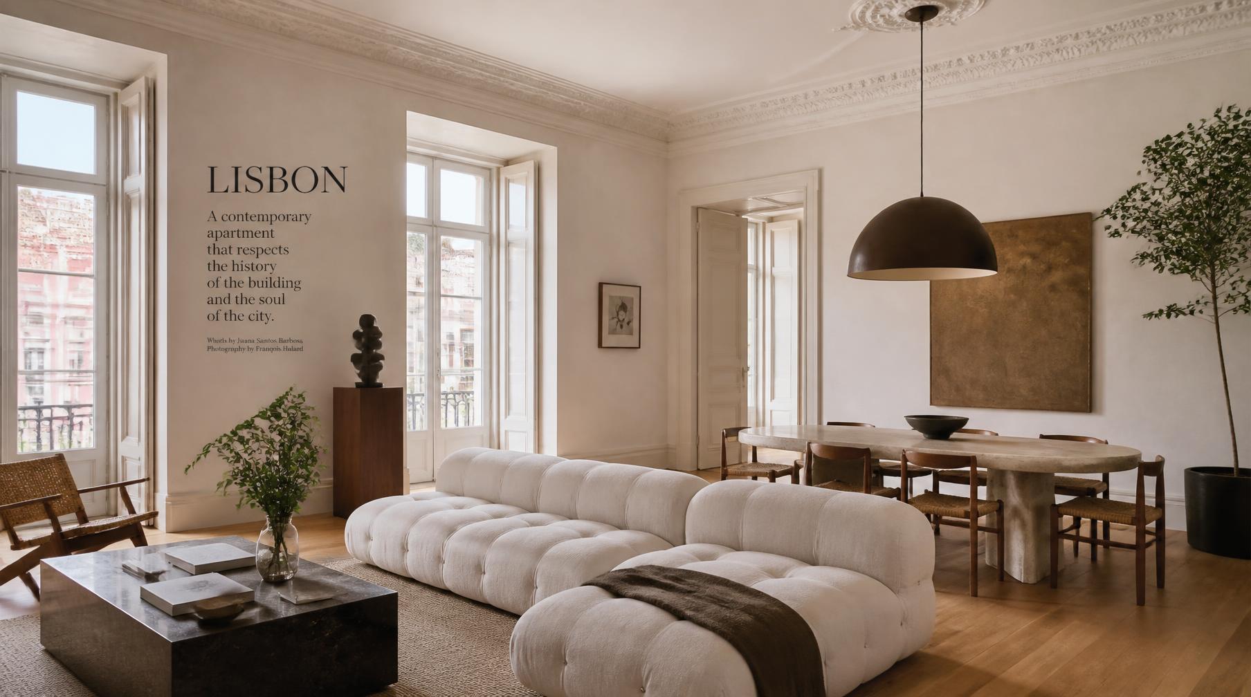 Interior contemporâneo em Lisboa